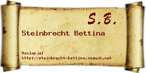 Steinbrecht Bettina névjegykártya